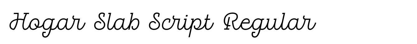 Hogar Slab Script Regular image
